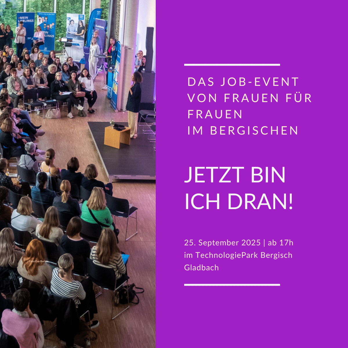 Frauen Job Event - Ankündigung LinkedIn
