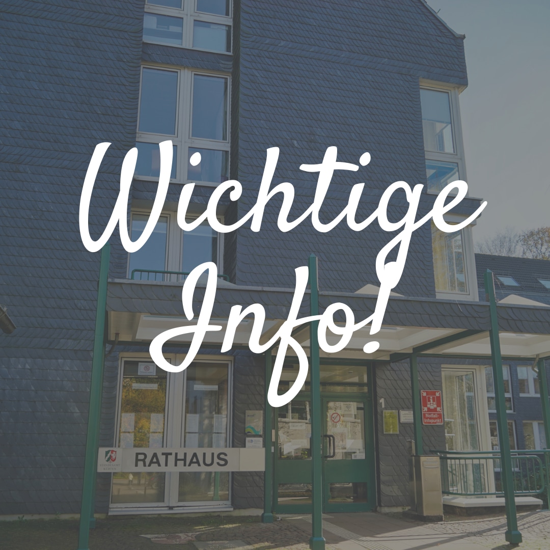 Wichtige Info - Vorlage für Aktuelles