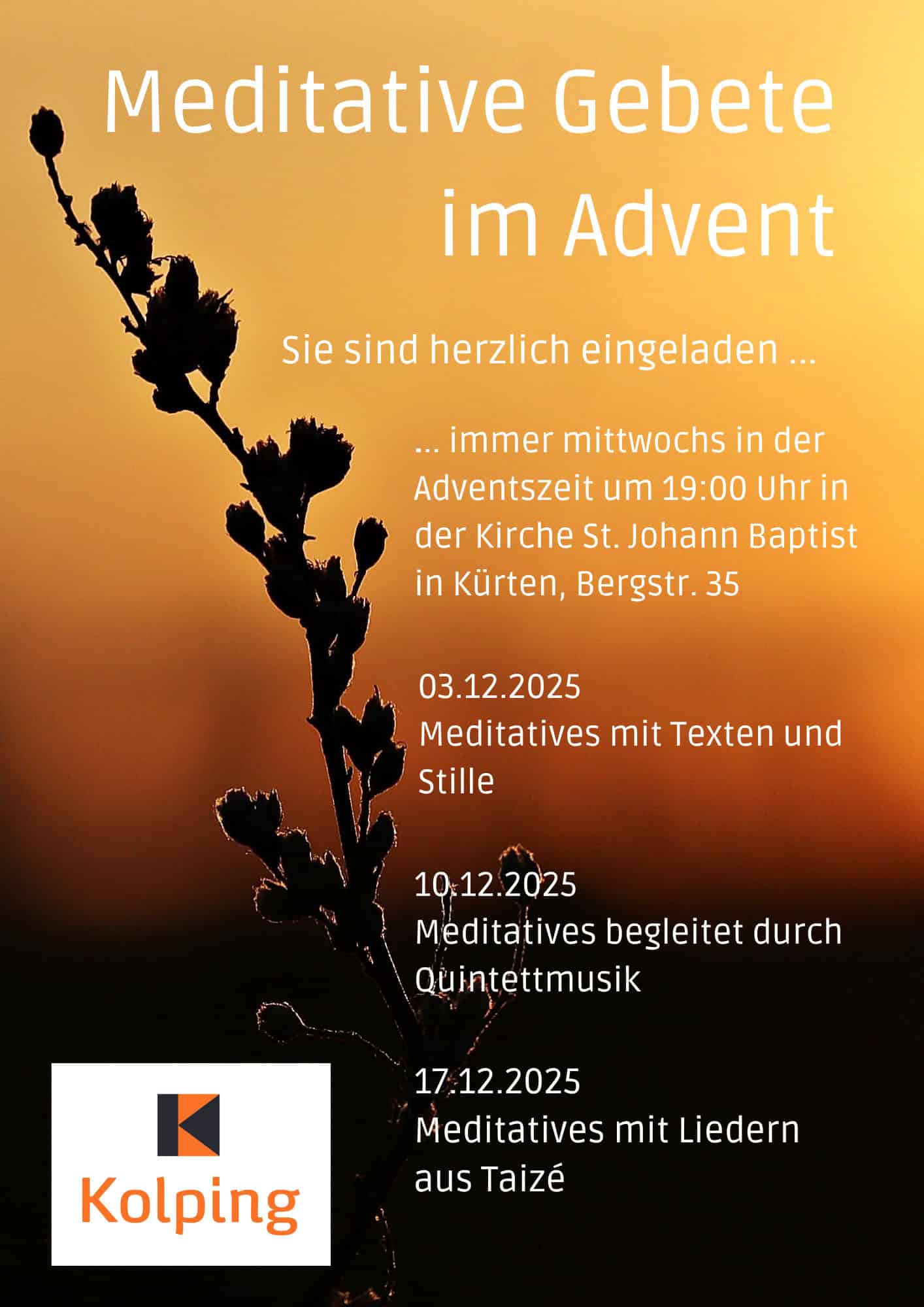 Meditative Gebete Advent 2025 - 1