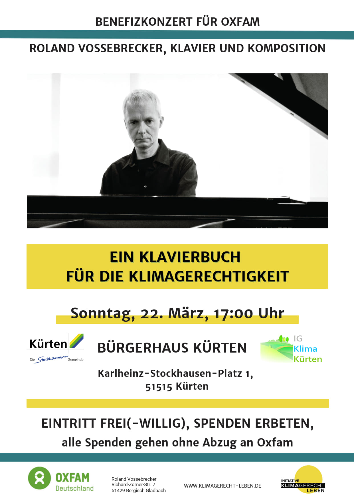 Benfizkonzert für Oxfam