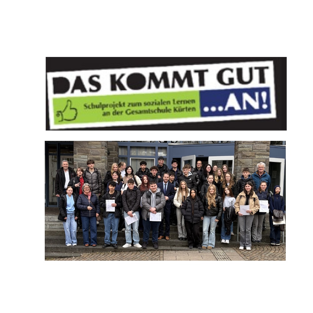 Feierstunde im Rathaus - Schulsozialprojekt mit der Gesamtschule