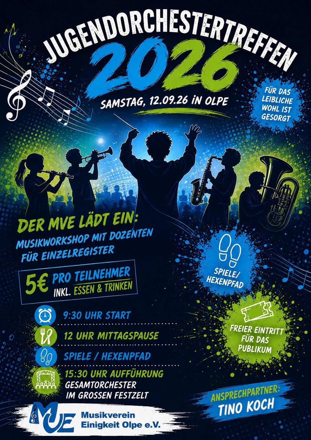 Abschlussaufführung des Jugendorchestertreffens in Olpe